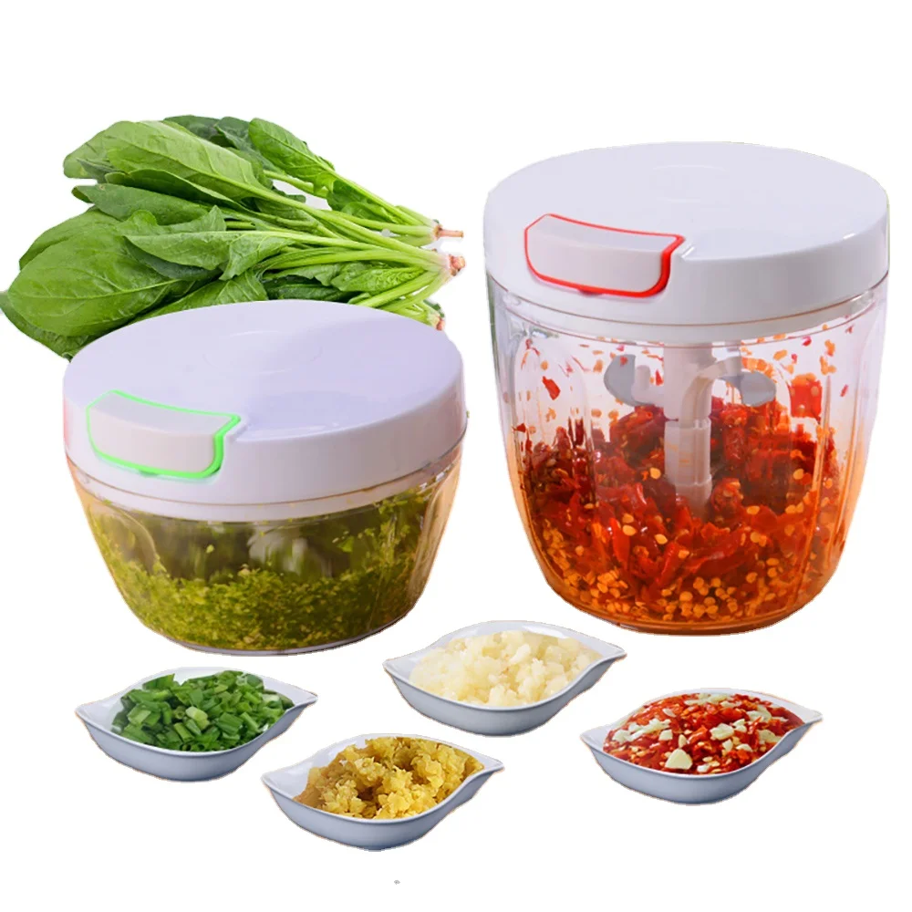 

Food garlic vegetable speedy pull chopper hand kitchen gadgets stainless steel kitchen accessories tool supplier sale