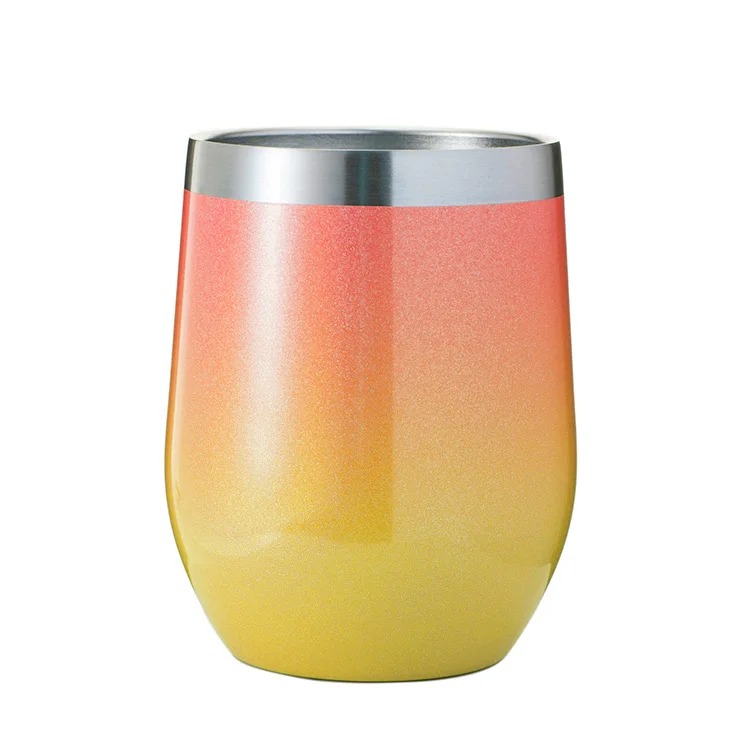 

Insulated tumbler cups Double Wall Stainless Steel 6oz 12OZ Wine Tumbler/glass/wine cup, Customized colors acceptable