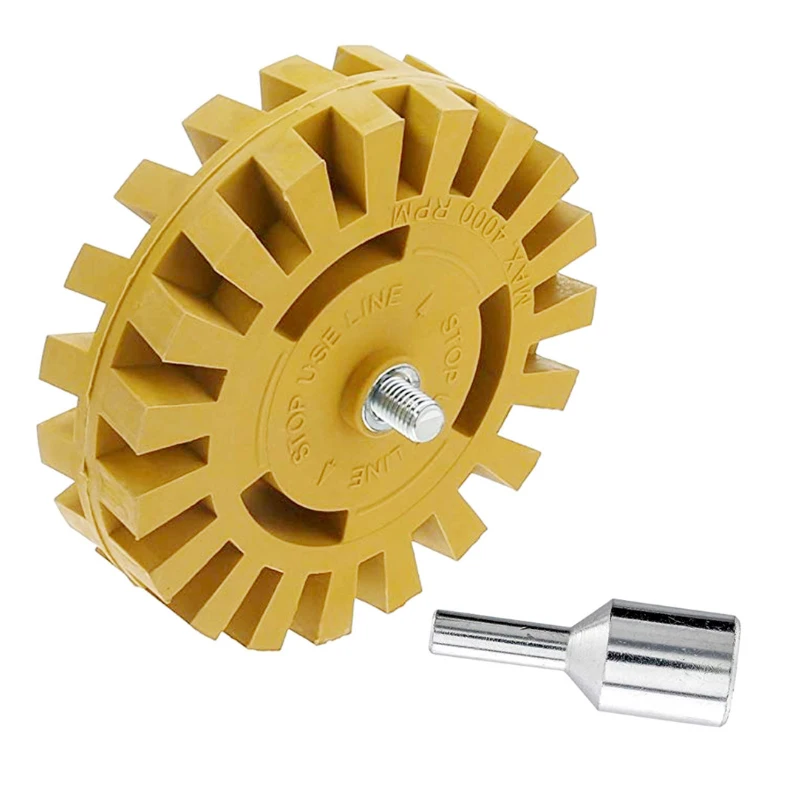 4inch 100mm Removing Vinyl Graphics Decals With 1/4" Drill Adaptor Auto