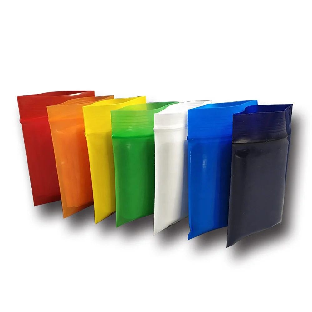 

Custom Packaging Pillbox Zipper Bag Chromatic Powder Plastic Bag Jewelry Packed Lip Gloss Tubes Packaging Bags
