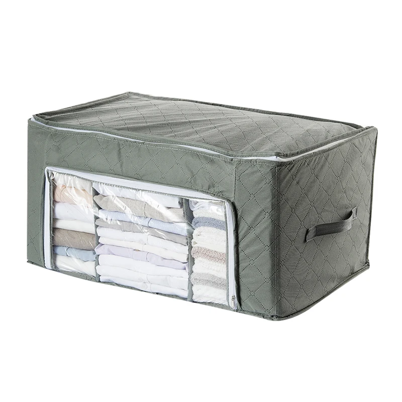 

Nonwoven Home Storage Save Space Organizador Bed Under Closet Storage Box Clothes Divider Organiser Quilt Bag