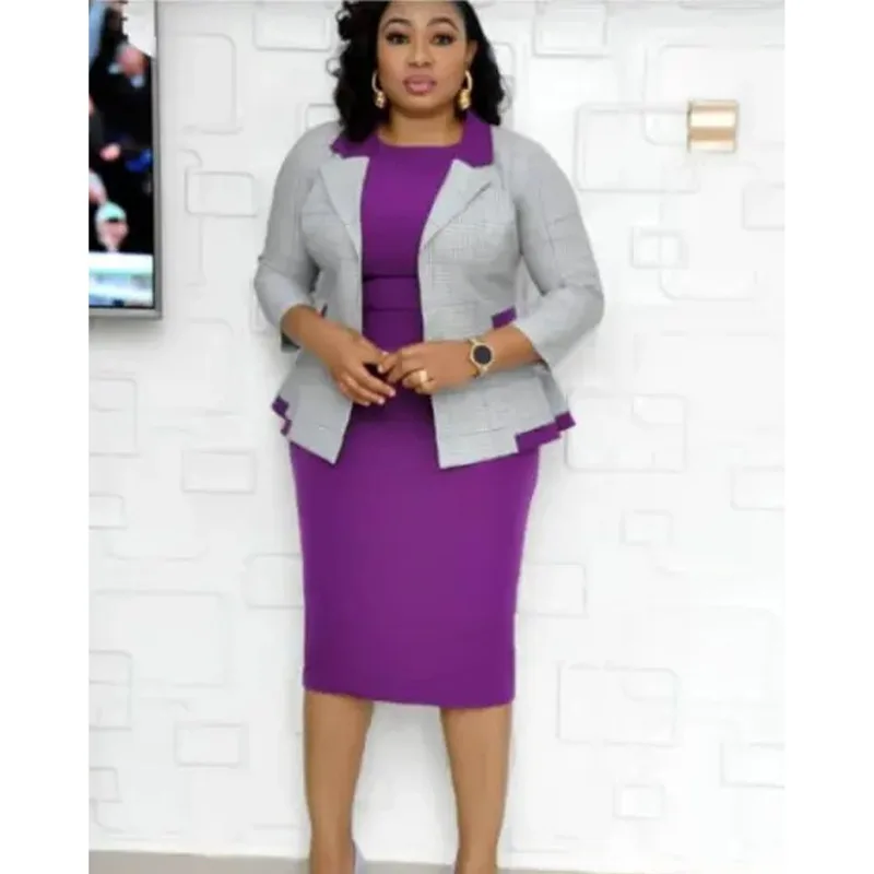 

Wholesale african women's dress oversize mother's coat two-piece casual suit floral print plus size dress for women african, As showed