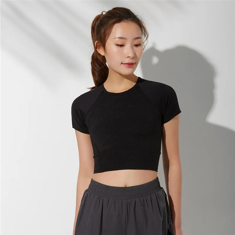 

Z.LESS Chinese Supplier Hot Sale Fashion sports top Sexy Loose T Shirt Workout Gym Yoga Fitness Crop Top Jackets, Customized colors