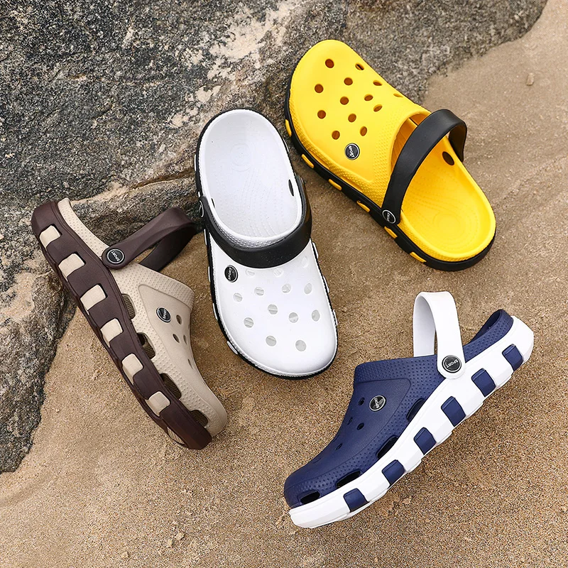 

Anti-Slip Unisex Clogs Shoes Custom Logo Man Women Beach Slippers Flip Flops Hole Shoes Eva Sole Sandals Slipper Shoes