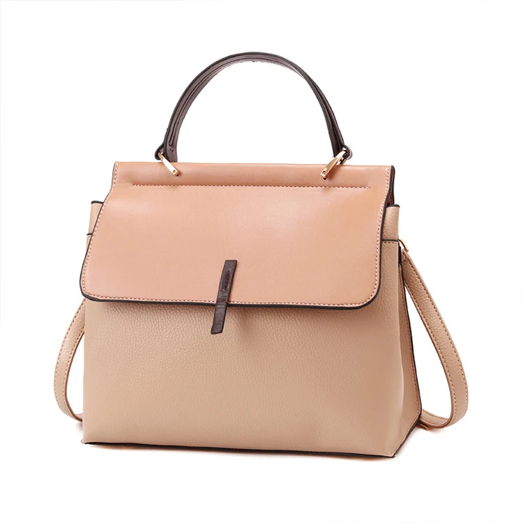 

CB456 New style fashion large capacity messenger contrast color ladies shoulder hand bags woman handbag