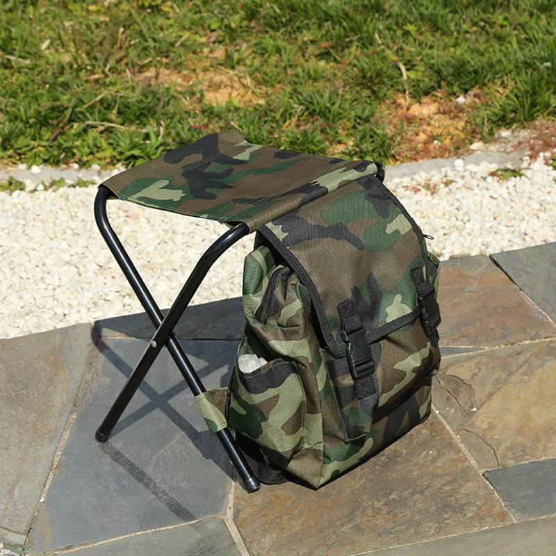 

O029 Wholesale Lightweight Storages Bags Small Chairs outdoor dry fishing backpack with folding chair