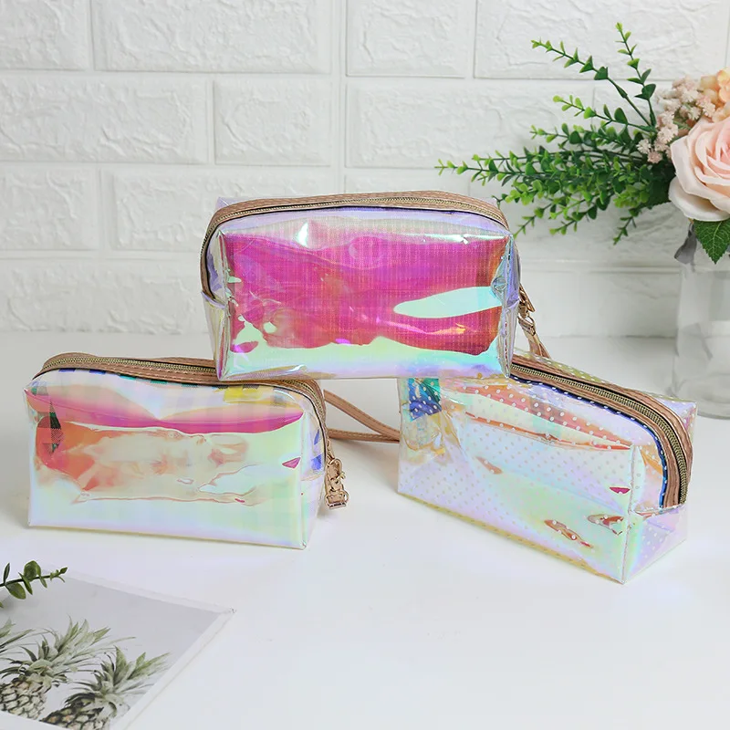 

New Symphony Fashion Transparent Girl Portable Travel Storage Storage Cosmetic Bag