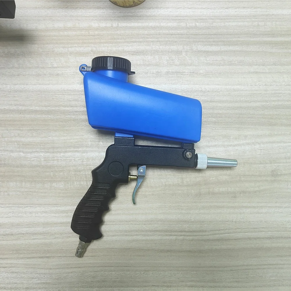 Aluminum Body Air Sand Blaster Gun Remove Remover for Metal Surfaces Gravity Feed Blaster Sandblaster Gun Kit for Air Compressor