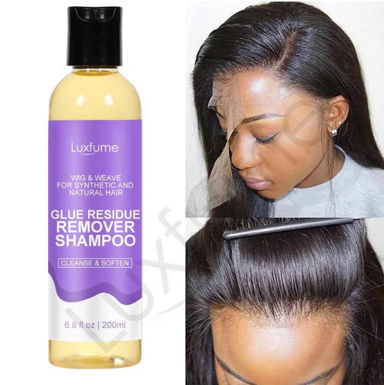 

Private Label Salon Gentle Bonding Glue Residue Remover Shampoo Cleanse for Lace Front Wig and Weave Lace