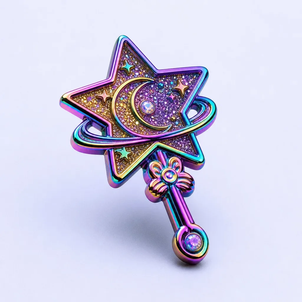 Cosmic Magic Star Wand Pin