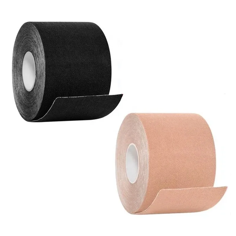 

Elastic Breathable Cotton Nude Black Beige Uplift Body Tape Breast Lifting Fashion Sticker Breast Lift Tape Women Boob tape, Black, skin, brown,coffee