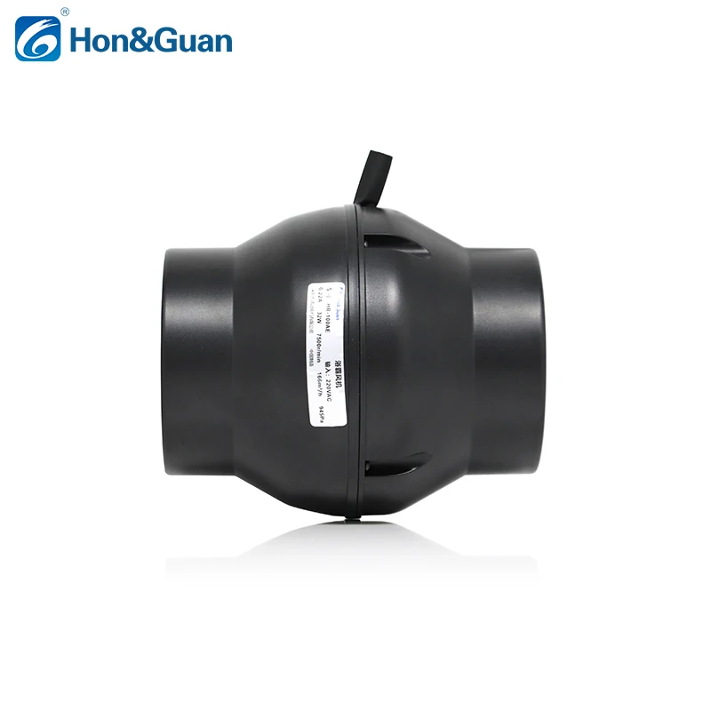 

Hon&Guan 100mm 4inch EC motor 7500RPM low noise turbo inline exhaust fan corrosion resistant fans