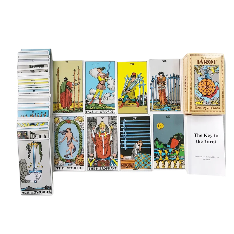 

Guangzhou yuhua playing printing customised wholesale tarot card deck with book for sale