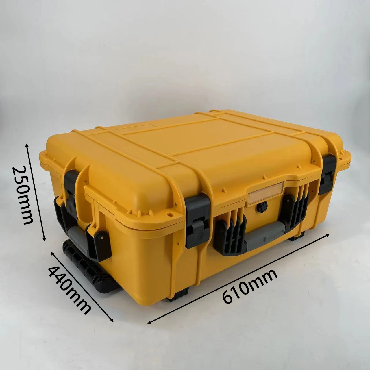 

DPC120 Yellow Hard plastic waterproof handle tool carrying case equipment protection Case with tie rod