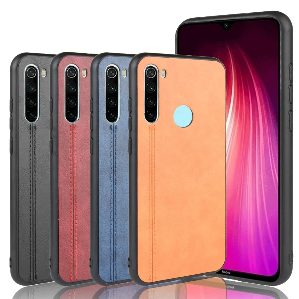

Lightweight TPU PU Slim Leather Phone Case For Xiaomi note 8T Back Cover, Multi-color, can be customized