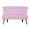 Most popular new design high quality supplier contemporary pink velvet chairs long chair kids couch sofa
