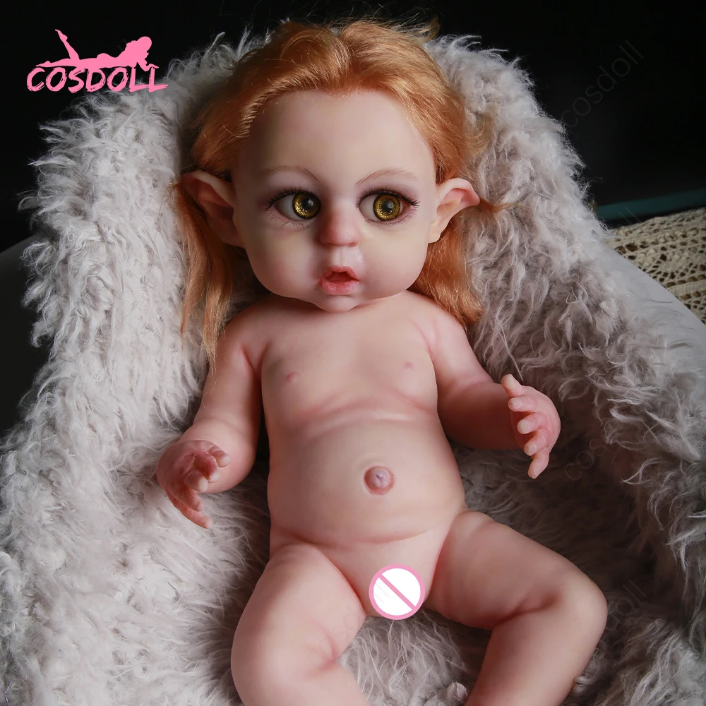 

Overseas warehouse 16 inch High quality baby doll silicone doll accessories pretend playreborn dolls