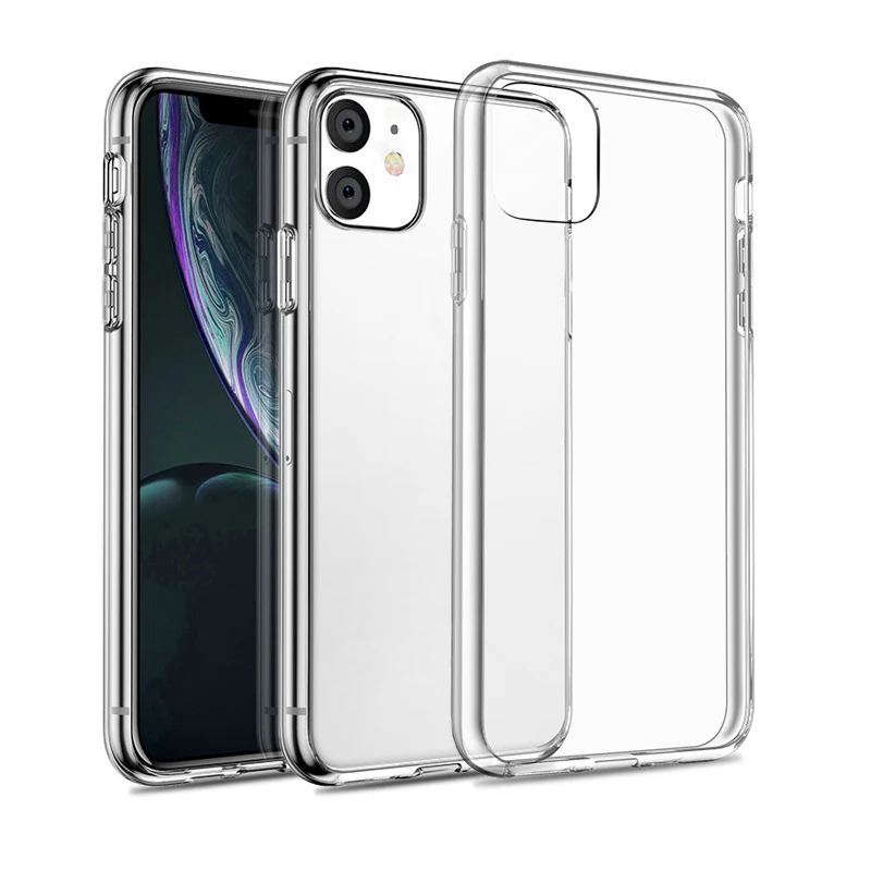 

Slim Protective Clear Phone Case Wholesale Price for Iphone 11 Pro Max TPU Back Cover Case Cell Phone Protector Apple Iphones