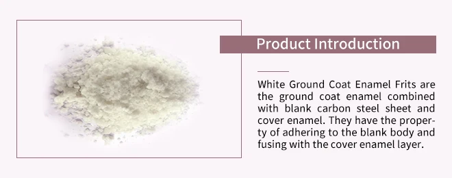 Zhengzhong Frit Inorganic White Ground Coat Enamel Frits for metal