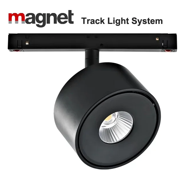 10W 24V Low Voltage Magnetic Lamp Led Magnetic Track Lighting System DALI Dimmable Magnet Light