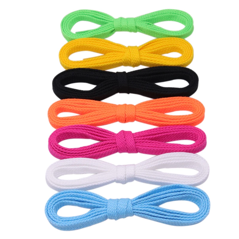 

Weiou Company Trendy Design Pure Multicolored Fashion Support Custom Length And Width Flat Polyester Shoelaces, Customized