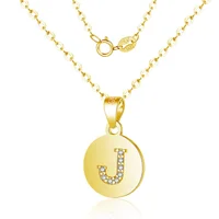 

2019 Chica Fashion 925 Sterling Silver Jewelry Wholesale Initial CZ Letter Pendant