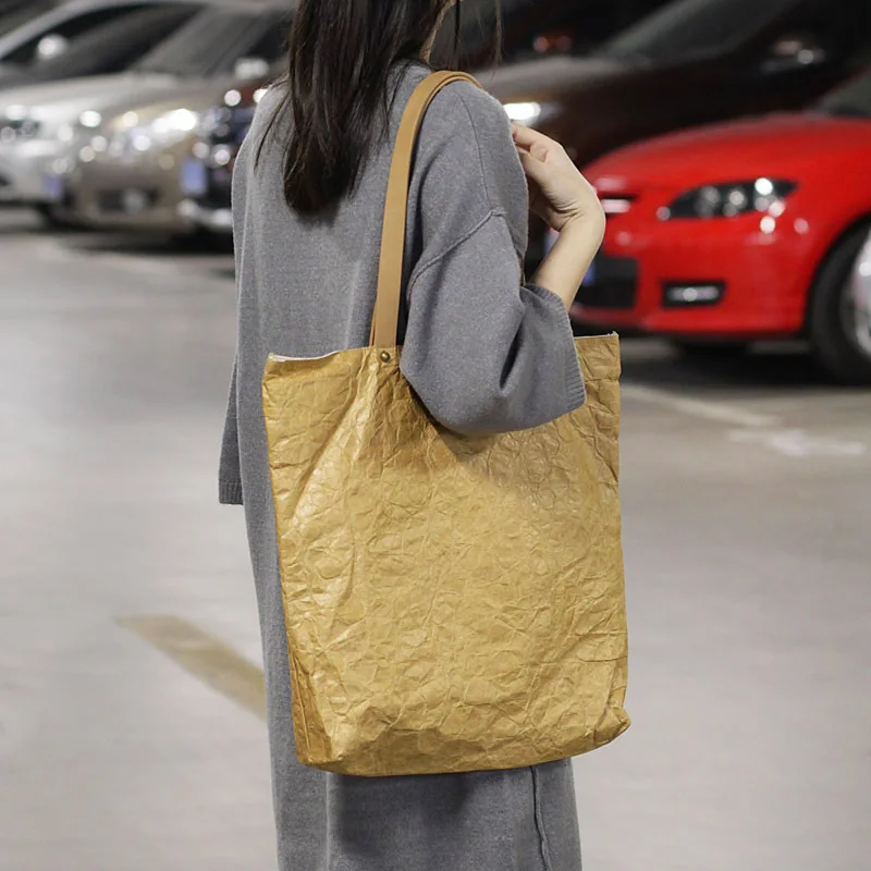

Retro Dupont Tyvek Bag Casual Tote Bags Women Sling Underarm Shoulder Large Capacity Canvas Bag Lady Handbag, Customizable