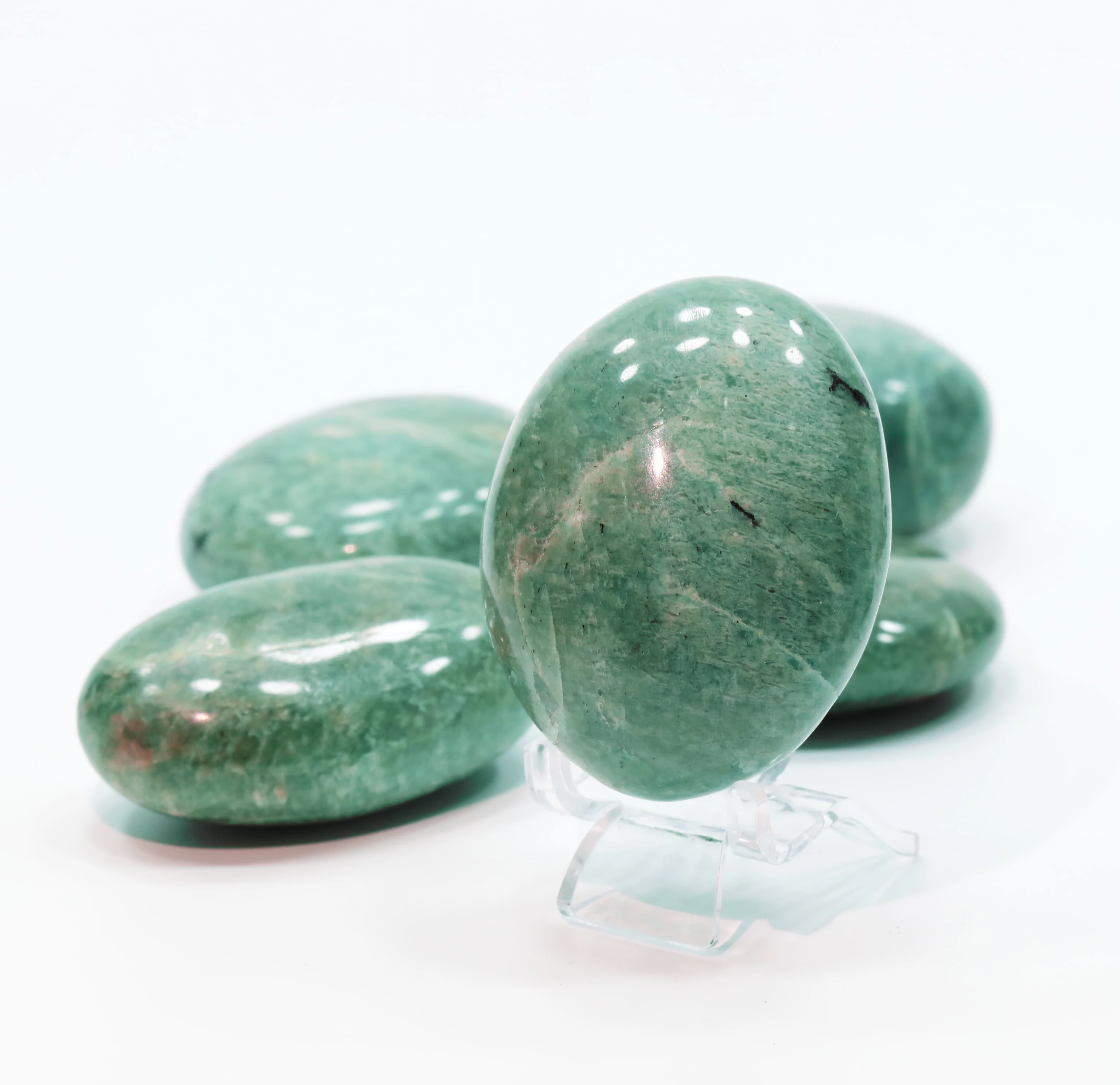 

Natural Amazonite Raw Stones High Quality Gemstone Healing Crystals Amazonite Palm Stone Rough