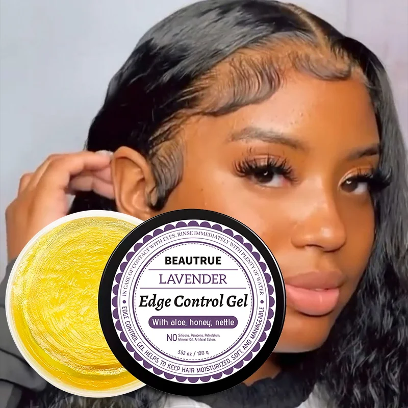 

Hold Private Label Vegan Hair Wax Braid Tamer Gel Vendors 24 Hour Shine Edge Control For 4C Black Hair