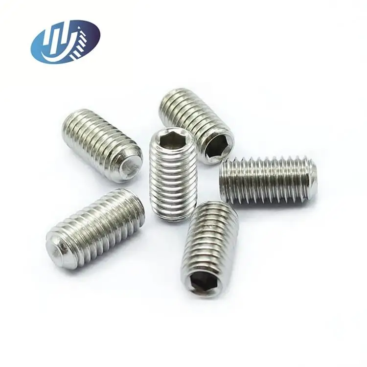 
DIN916 GB80 304 316 stainless steel Hexagon socket set screws cup point 