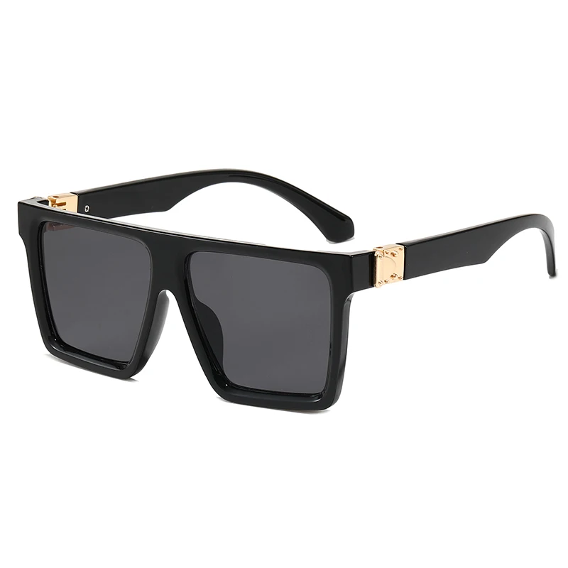

Superhot Eyewear 21368 Luxury Fashion Sun glasses UV400 Men Women Flat Top Square Sunglasses