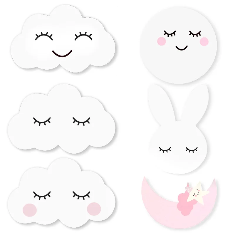 

Wholesale Kids Room Three-dimensional Cloud Decoration Wood Plastic Board