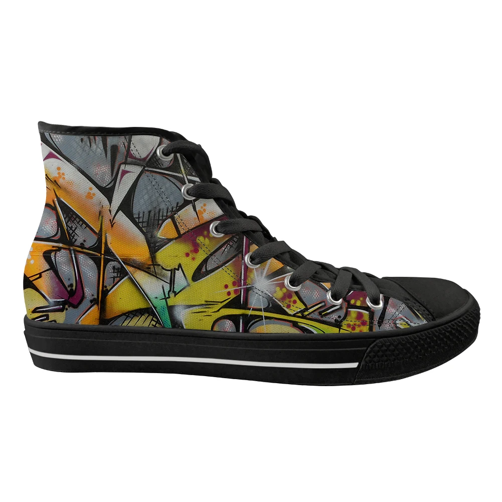 

Funny Graffiti Design Print Custom Shoe High Quality Canvas Men Shoes Drop Shipping Men's Casual Shoes