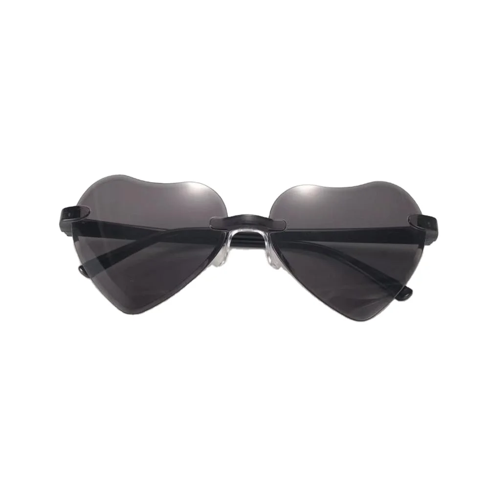 

RENNES [RTS] custom PC Frame Peach Heart Love Heart Shape Transparent Glasses Women sun glasses sunglasses women, Picture