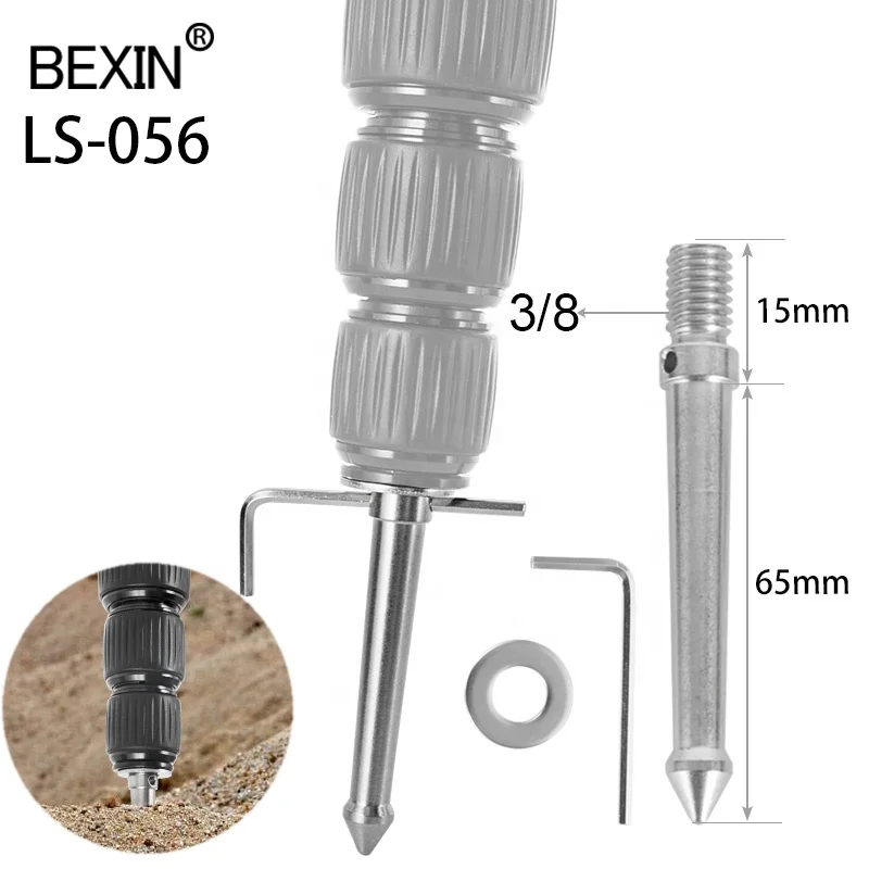 

BEXIN OEM camera tripood accessories spare part custom stainless steel Replacement 3/8 1/4 M8 monopod tripod foot screw spike
