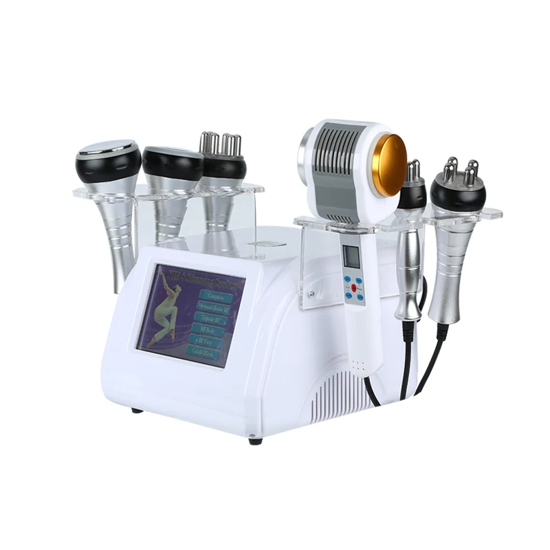 

Ultrasonic 40K Hot & Cold Hammer Cavitation RF Machine Body Laser Slimming, White