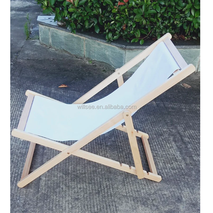 He 1031 Promotional Wooden Folding Beach Chair Deck Beach Chair Wooden Deck