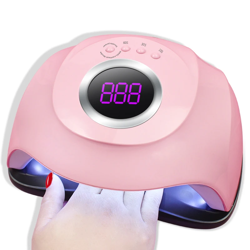 

SUN M3 180W Powerful Auto Sensor Wholesale Newest Double Resource UV Gel Polish Fast Curing Nail Led Lamp Dryer, Pink