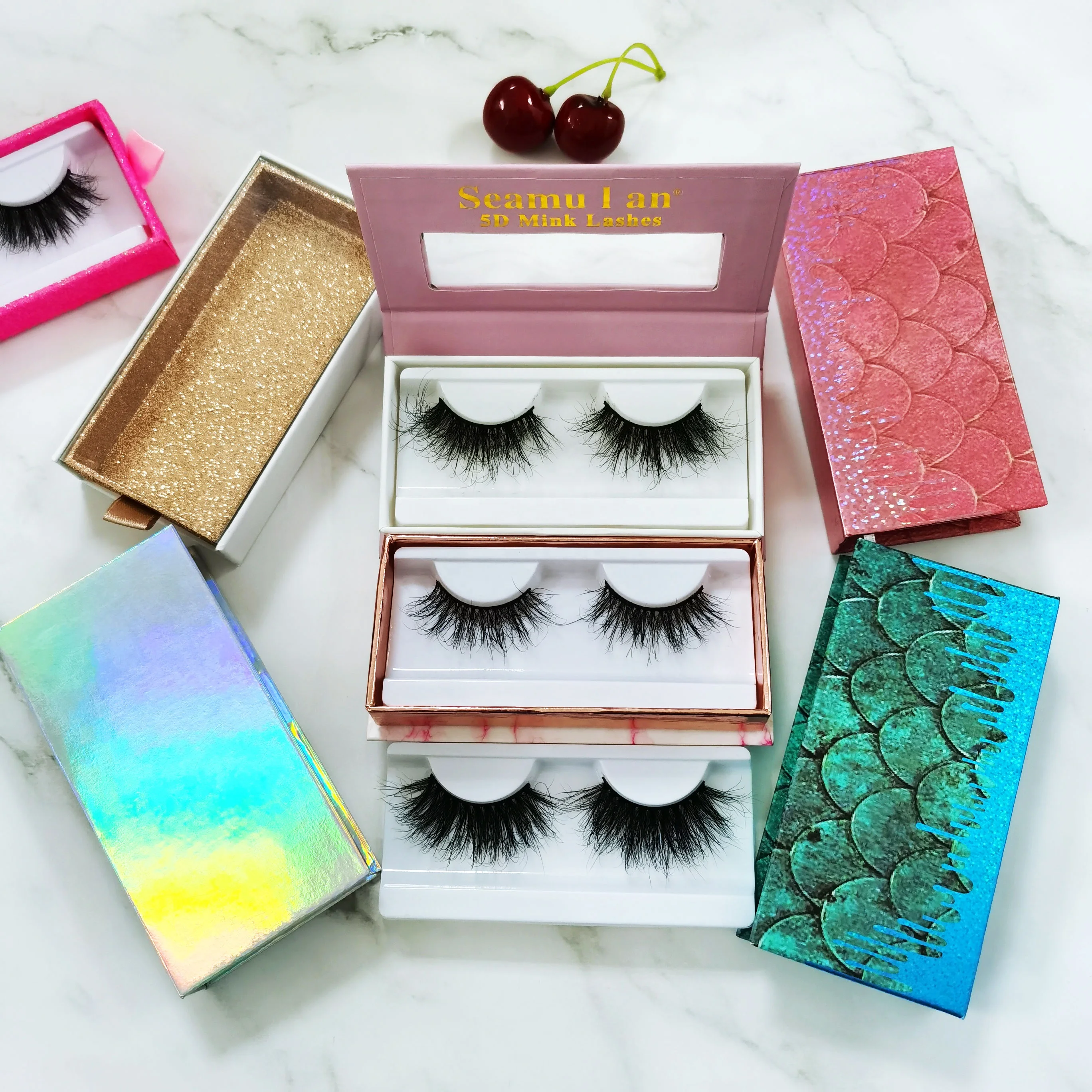 

Wholesale top quality 25mm eyelashes and mink lashes with mink eyelashes vendor