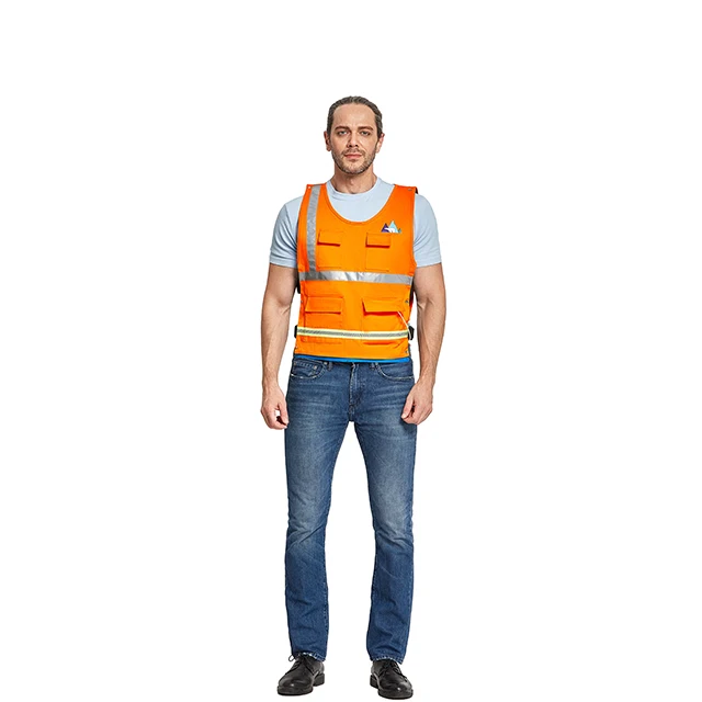 

New design reflector jackets orange safety vest for men and women