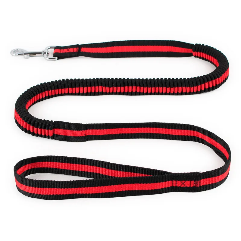 

3pcs MOQ explosion-proof pet supplies big dog leash dog training leash, Black+red