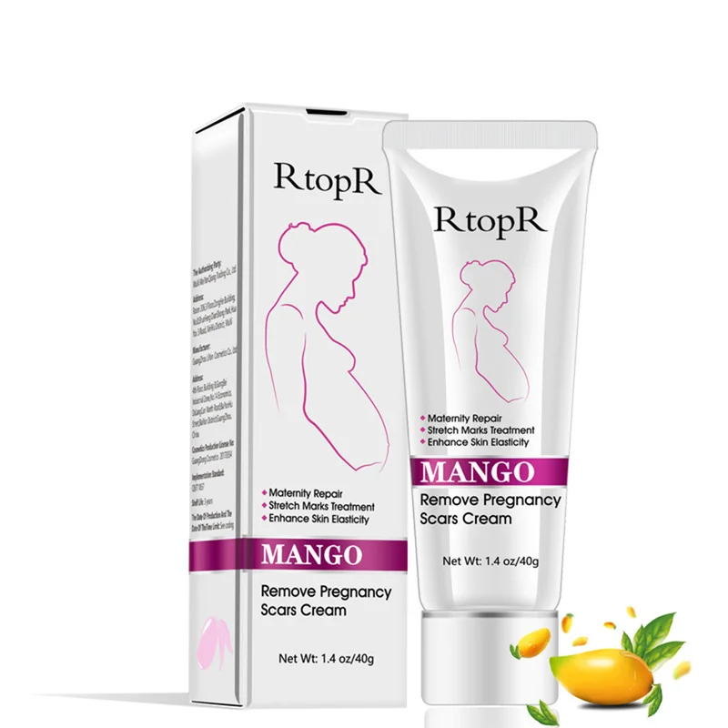 

RtopR Natural Mild Non-irritating Mango Remove Stretch Mark Cream Pregnancy Repair Scar Slack Line Abdomen Stretch Marks Cream