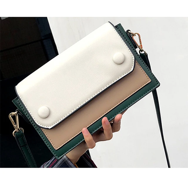 

2021 New Ladies Custom Luxury Brand Designer Messenger Bag Multicolor Small Square Purse, 3color