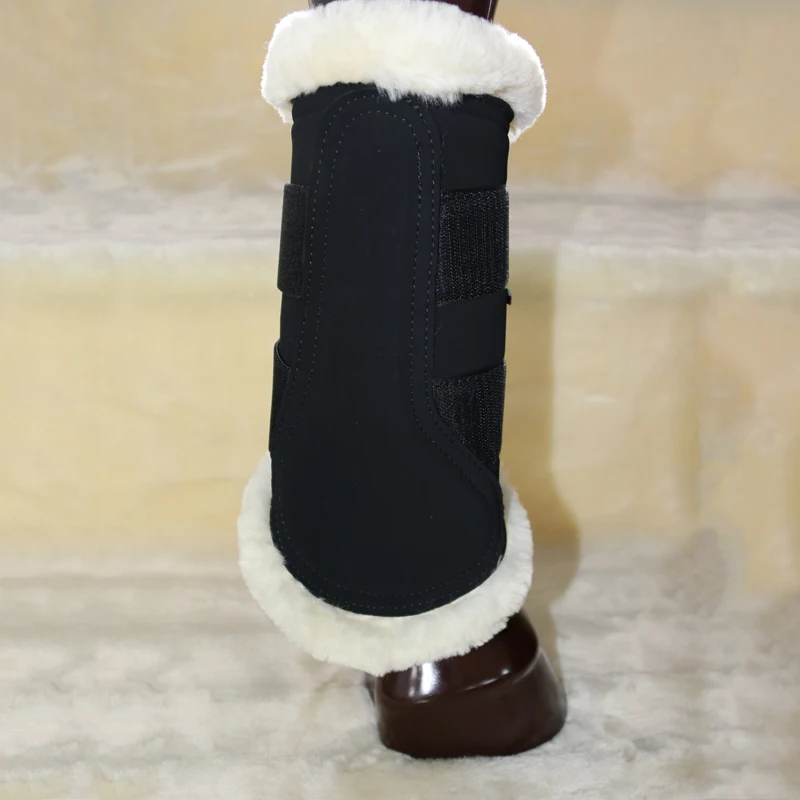 

High Quality Horse Equipment Durable and Stylish Wool Brushing Boots for Training, Jumping, Riding, Eventing Equestrian Products