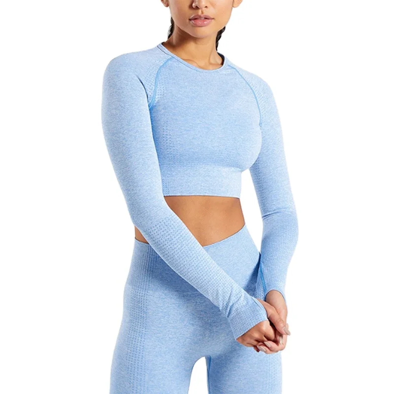 

Wholesale Seamless Workout Clothes for Women Sports Bra and Leggings Set sexy Mesh Clothing one-piece Yoga Set, Customized colors