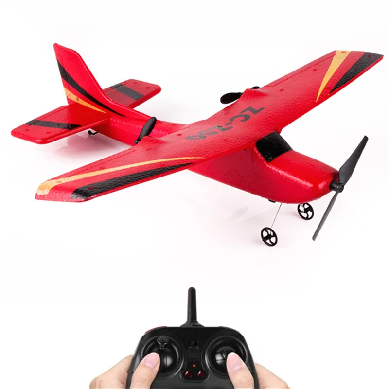 

2020 NEW ZC Z50 2.4G 2CH 340mm Wingspan EPP RC Glider Airplane RTF Radio Control Toy for Kids Play Fun Fling Wings, Red/blue/yellow