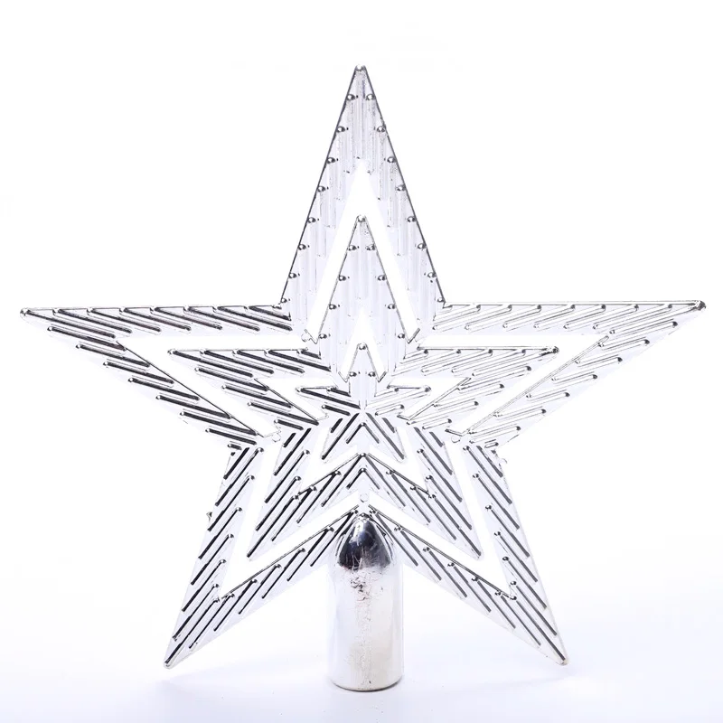 

Silver Christmas Tree Topper Star 5 Point Star Xmas Decoration