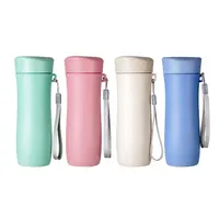 

Biodegradable Office Coffee Tea Mug Portable Leakproof Wheat Straw Water Bottle