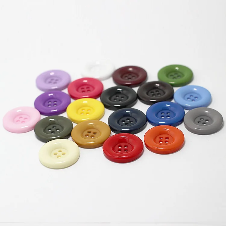
Fancy candy color dyeing new 2 hole sewing round resin button 