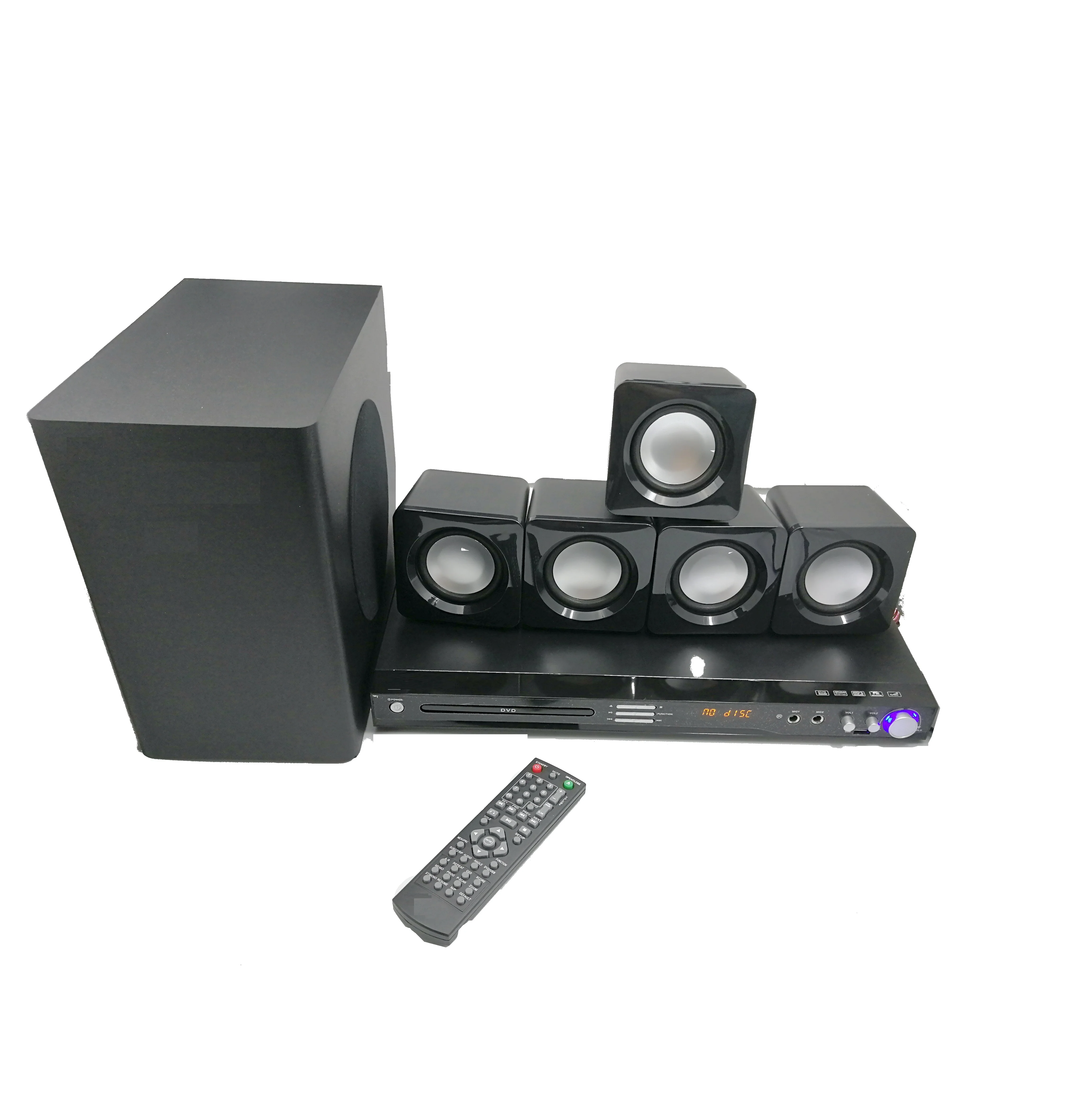 

2021 evd portable dvd home theater remote control 5.1ch amplifier dvd player home theater
